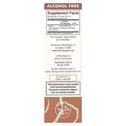 MaryRuth's, органический жидкий экстракт корня ашваганды, без спирта, 590 мг, 30 мл (1 жидк. унция)