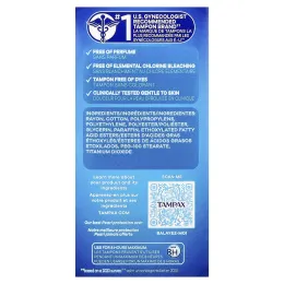 Tampax, Pearl тампоны, тройная упаковка, легкий / обычный / супер, без запаха, 34 тампона