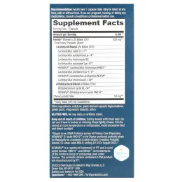 Nature's Way, Fortify, женский пробиотик + пребиотики, повседневный уход, 30 миллиардов, 30 овощей с отсроченным высвобождением. капсул с отсроченным высвобождением