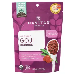 Navitas Organics, органические ягоды годжи, 227 г (8 унций)