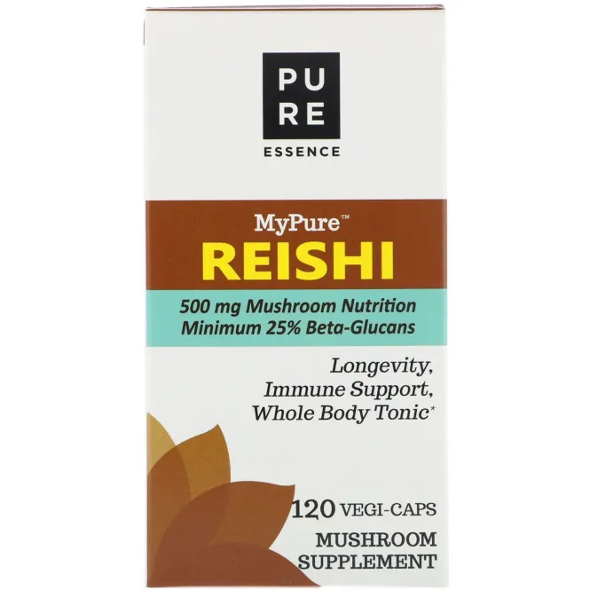Pure Essence, MyPure, рейши, 120 капсул в растительной оболочке