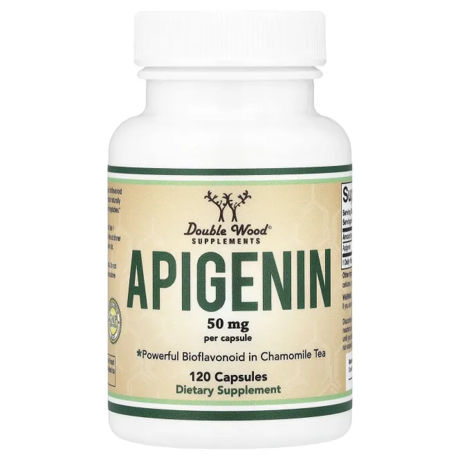 Double Wood Supplements, Apigenin, 50 mg, 120 Capsules