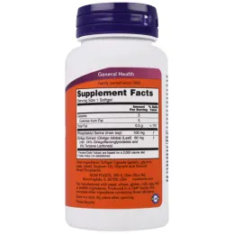 Now Foods, Фосфатидилсерин, 100 мг, 50 капсул