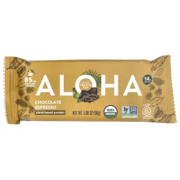 Aloha, Organic Protein Bars, Chocolate Espresso, 12 Bars, 1.98 oz (56 g) Each