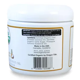 Organic Fiji, Сахарный скраб, ананас и кокос, 20 унций (566 г)