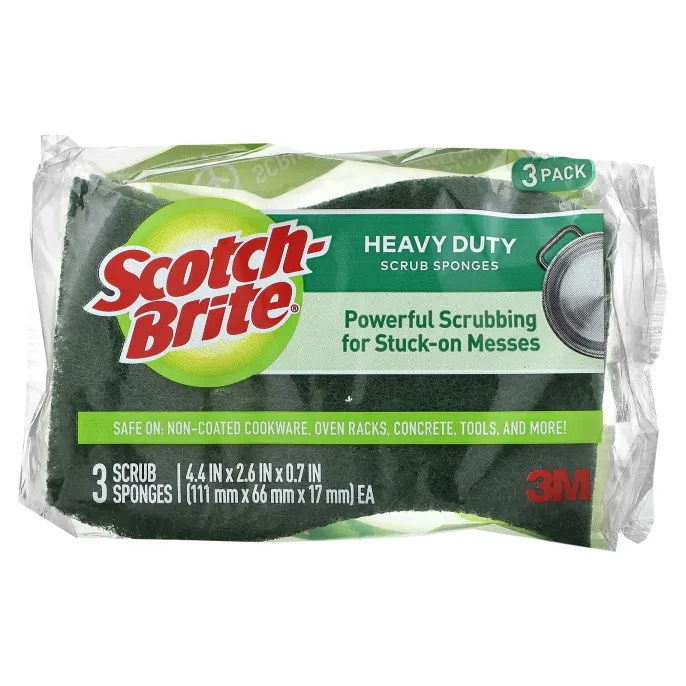 Scotch-Brite, Очищающие губки для тяжелых условий эксплуатации, 3 шт.
