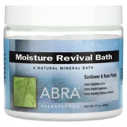 Abra Therapeutics, Moisture Revival Bath, подсолнух и лепестки роз, 482 г (17 унций)
