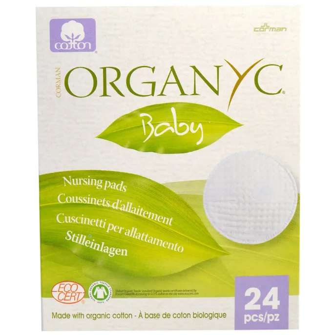 Organyc, Тампоны для ухода для малышей, 24 шт.