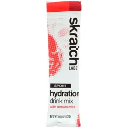 SKRATCH LABS, Sport Hydration Drink Mix, Strawberries, 20 Pack, 0.8 oz (22 g) Each