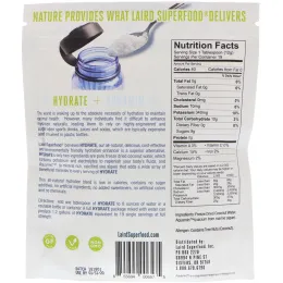 Laird Superfood, Гидратируйте, оригинальная, кокосовая вода с аквамином, 227 г