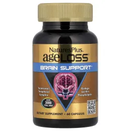 NaturesPlus, AgeLoss®, добавка для поддержки мозга, 60 капсул