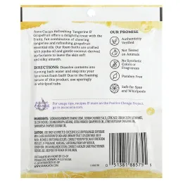 Aura Cacia, Пена-ароматерапия для ванн, освежающий мандарин и грейпфрут 2.5 унции (70.9 г)