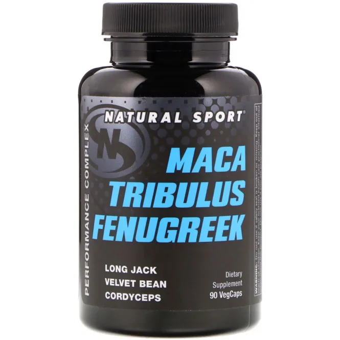 Natural Sport, Якорцы, Мака, Пажитник, Комплекс для мужчин, 90 вегетарианских капсул