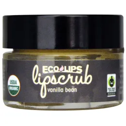 Eco Lips Inc., Органический, скраб для губ, Стручки ванили, .5 унций (14.2 г)