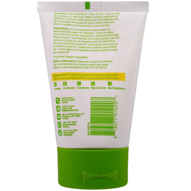 BabyGanics, Успокаивающая защитная мазь, 3,25 унции (92 г)