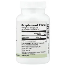 Vitacost, Everyday, ним, 100 капсул (475 мг в 1 капсуле)