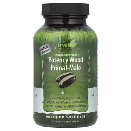 Irwin Naturals, Potency Wood Primal-Male ™, 60 мягких таблеток