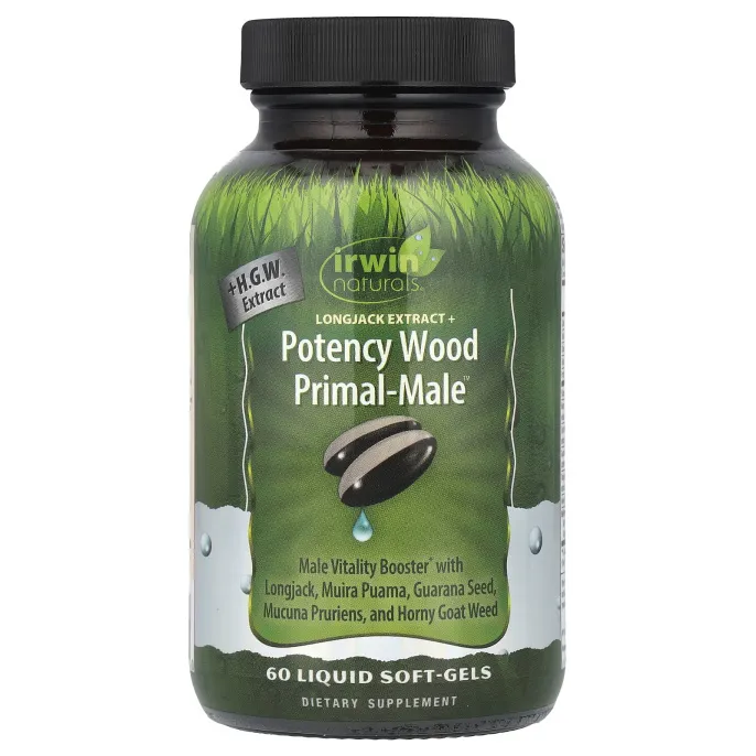 Irwin Naturals, Potency Wood Primal-Male ™, 60 мягких таблеток