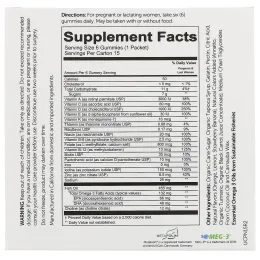 SmartyPants, Полноценные мультивитамины для беременных, 15 пакетов