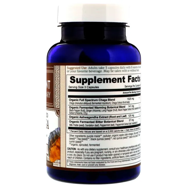 Ancient Apothecary, Чага ферментированная, 90 капсул