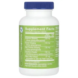 The Vitamin Shoppe, комплекс с женьшенем, 120 растительных капсул