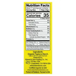 Edward & Sons, Органический тапиоковый крахмал (мука), 6 унц. (170 г)