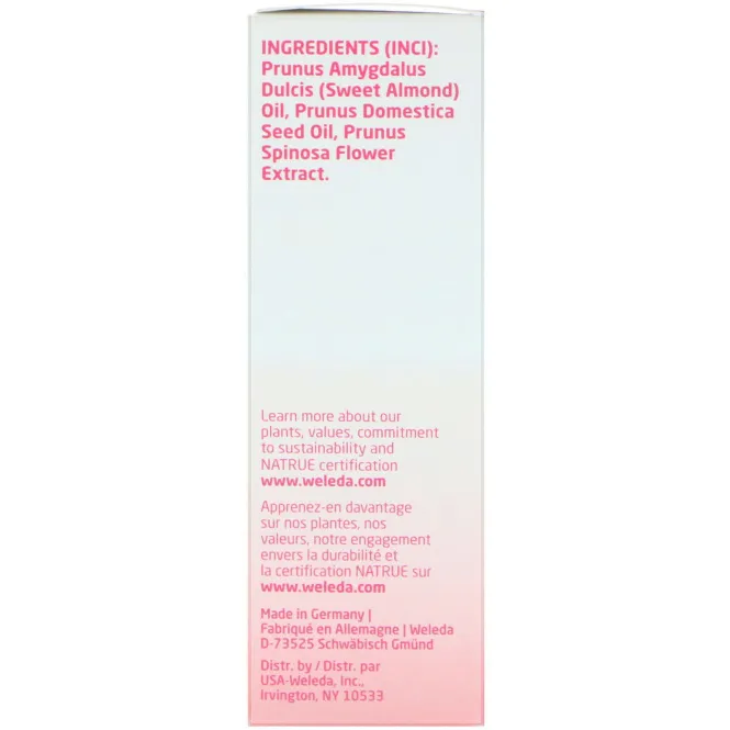 Weleda, Успокаивающее масло для деликатного ухода, экстракты миндаля, для чувствительной кожи, 1,7 жидкой унции (50 мл)