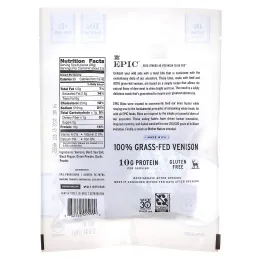 Epic Bar, Кусочки, стейк из нежной оленины, оригинальный охотничий рецепт, 2,5 унции (71 г)