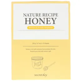 Secret Key, Nature Recipe Mask Pack, Honey, 10 Masks, 0.7 oz (20 g) Each
