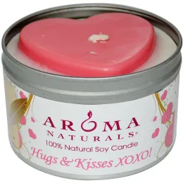 Aroma Naturals, 100% Натуральная Соевая Свеча «Объятья и Поцелуи», 6.5 унций
