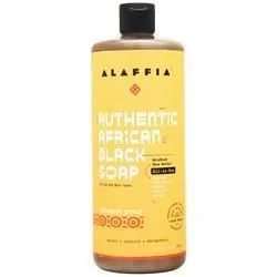 Alaffia, Аутентичное Африканское Черное мыло Мандарин Цитрусовый 32 жидких унции