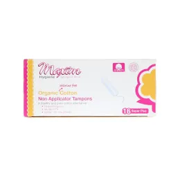 Maxim Hygiene Products, Maxim, органический хлопок, тампоны без аппликатора, супер плюс, 16 тампонов