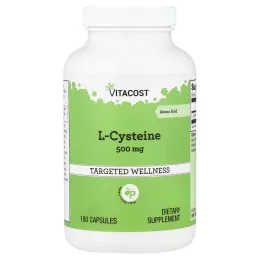 Vitacost, L-цистеин, 500 мг, 180 капсул