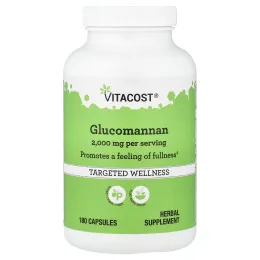 Vitacost, глюкоманнан, 180 капсул (666 мг в 1 капсуле)