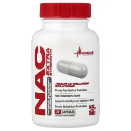 Metabolic Nutrition, NAC, 30 капсул (650 мг в 1 капсуле)