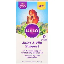 Halo, Поддержка суставов и бедер, для собак, 3,5 унции (100 г)
