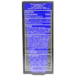 Neutrogena, Увлажняющий антивозрастной крем для мужчин + солнцезащитным кремом, SPF 15, 1,4 унции (40 г)