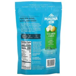 Mauna Loa, Сухие обжаренные макадамия, лук и чеснок Мауи, 226 г (8 унций)