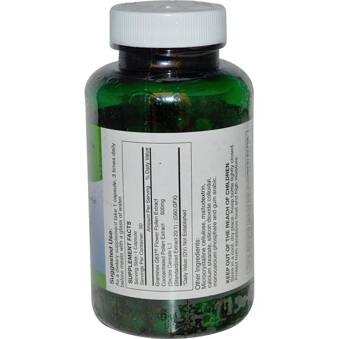 Graminex, PollenAid, 90 капсул