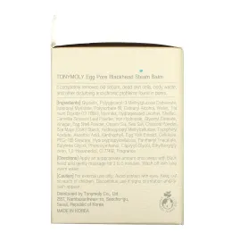 Tony Moly, Яичный бальзам от черных точек в порах, 30 г