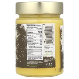 4th & Heart, очищенное топленое масло гхи, от коров травяного откорма, ваниль, 225 г (9 унций)