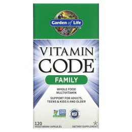 Garden of Life Vitamin Code Family, 120 вегетарианских капсул