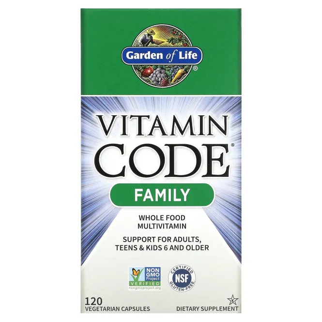 Garden of Life Vitamin Code Family, 120 вегетарианских капсул