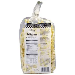 Al Dente Pasta, Лапша феттучини с базиликом, 12 унций (341 г)