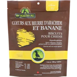 Holistic Blend, My Healthy Pet, Peanut Butter & Banana Hearts, Canine Biscuits, 8.29 oz (235 g)