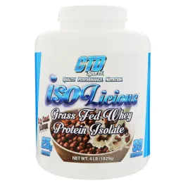 CTD Sports, Isolicious Изолят сывороточного протеина от коров на свободном выпасе, Со вкусом кокосовых хлопьев, 4 фунта (1829 г)