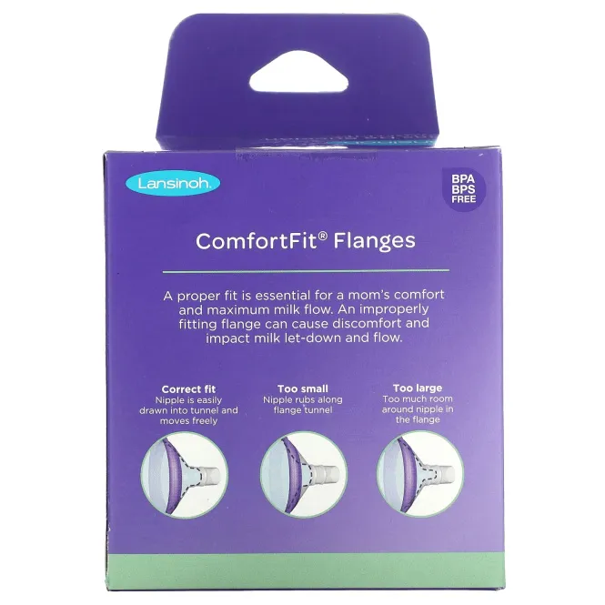 Lansinoh, Фланцы ComfortFit`` 2 фланца, 28 мм каждый