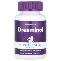 NaturesPlus, Dreaminol®, трехфазный комплекс для сна, 60 таблеток