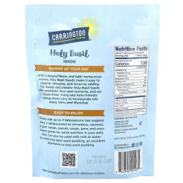 Carrington Farms, Семена базилика священного, 226 г (8 унций)