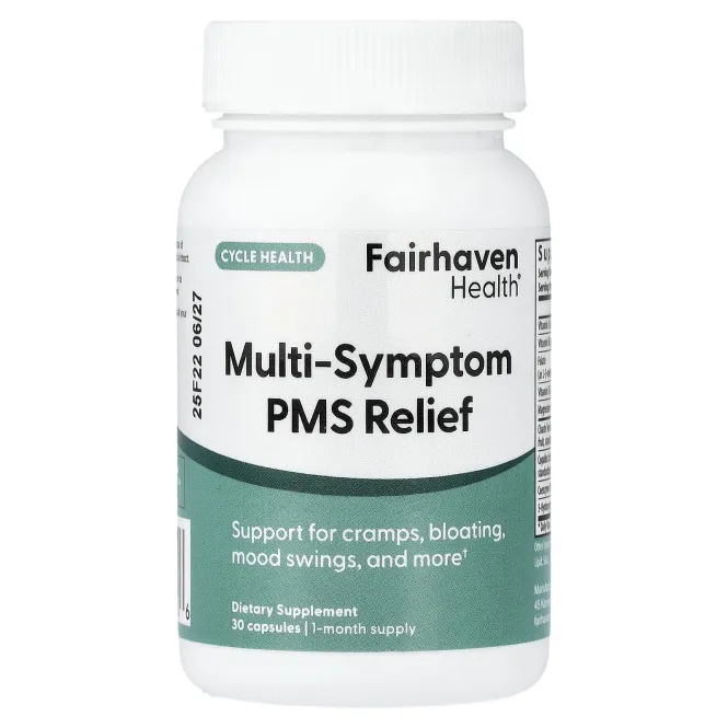 Fairhaven Health, средство для облегчения симптомов ПМС, 30 капсул